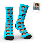 Custom Face Socks Gifts For Dad #1 Daddy