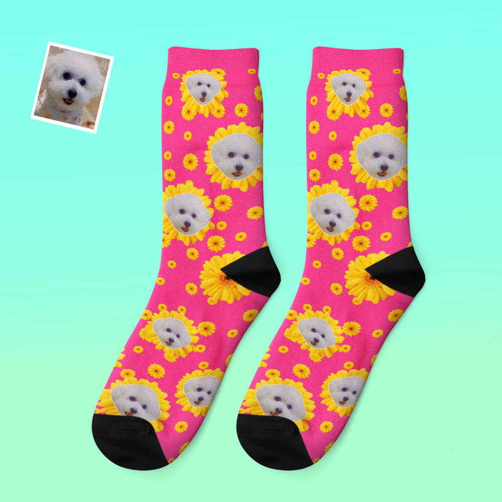 Pink Socks for Pet Lover Gifting Little Daisy Pattern