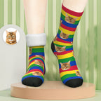 Cat Memorial Socks Personalized Photo Loss of Gift for Everyday Wear