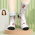 Custom Photo Thick Socks Funny Boxer Winter Gifts