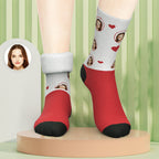 Custom Photo Thick Socks Custom Face Love Warm Gifts