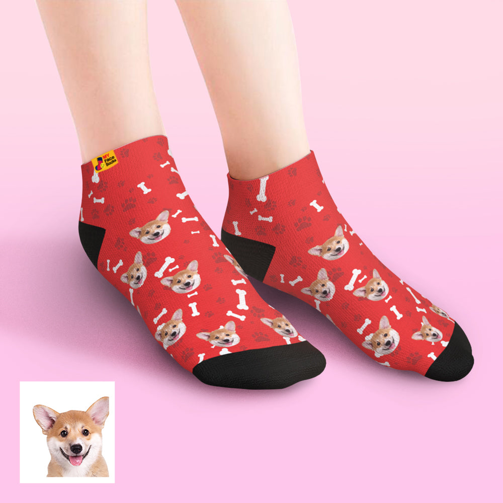 Pink Ankle Socks Low Cut Comfort Fit for Pet Lover Gifting