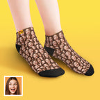 Custom Face Mash Low Cut Ankle Socks – Unique Personalized Gifts for Fun and Style