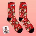 Father's Day Gifts, Custom Face Socks To The Best Dad - Black
