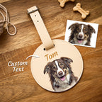 Luggage Tag Personalized Pet Portrait with Name for Travel Days