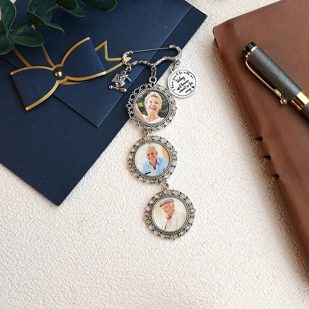 Personalized Graduation Cap Memorial Tassel Brooch Pin Grad Ceremony Sympathy Gift for Class of 2024 Graduates