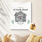 personalized wooden canvas print keepsake for living room decor