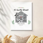 personalized wooden canvas print for living room decor