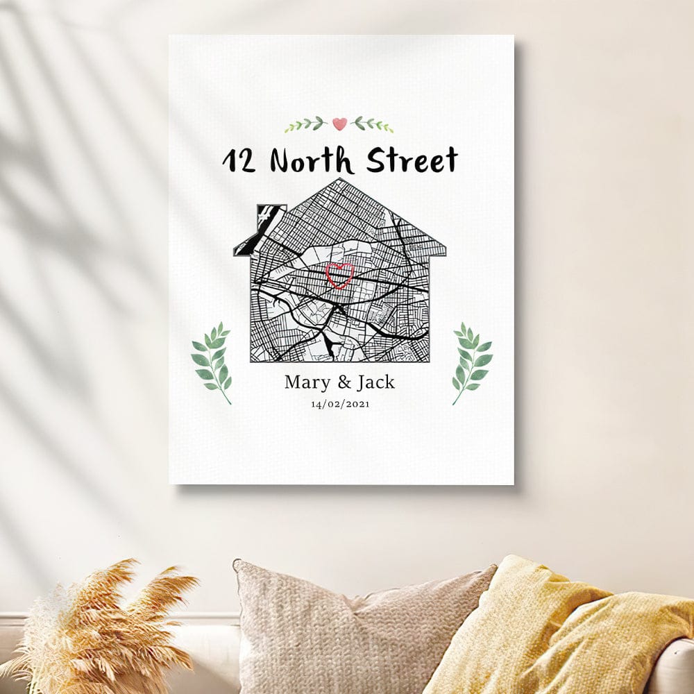 personalized wooden canvas print for living room decor