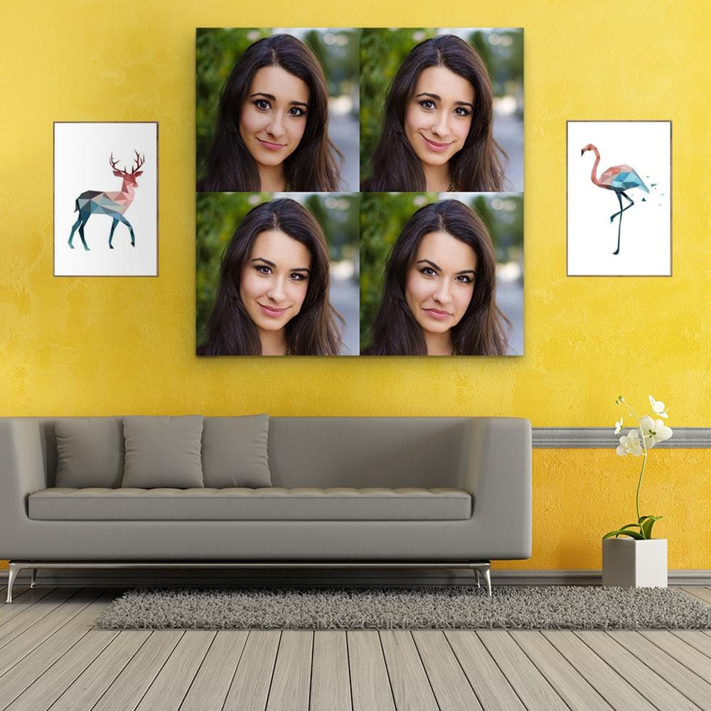 Custom Funny Character Expression Painting Multiple Photo Painting Gifts Canvas Painting
