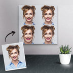 Custom Funny Character Expression Painting Multiple Photo Painting Gifts Canvas Painting