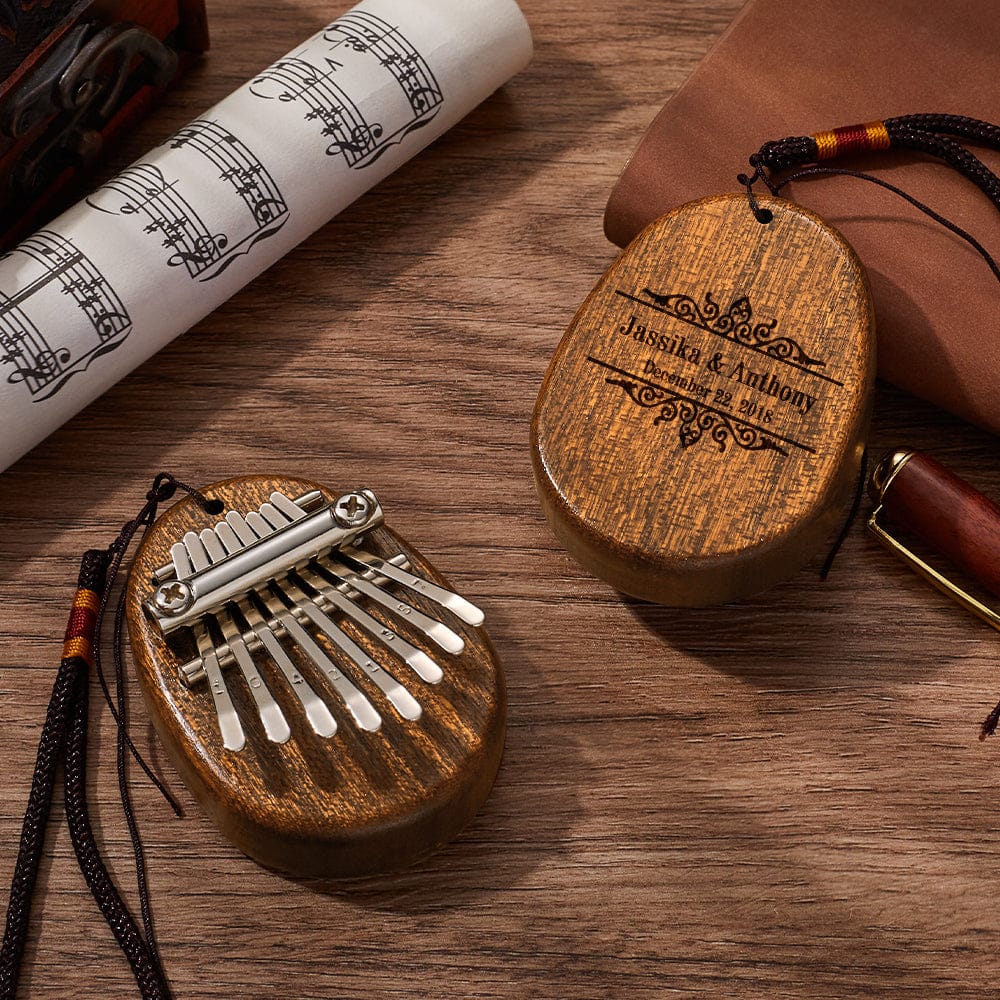Custom Kalimba Thumb Piano 8 Keys Mini Thumb Piano