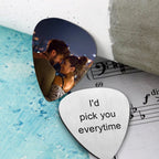 guitar pick custom gift detail gift for boyfriend