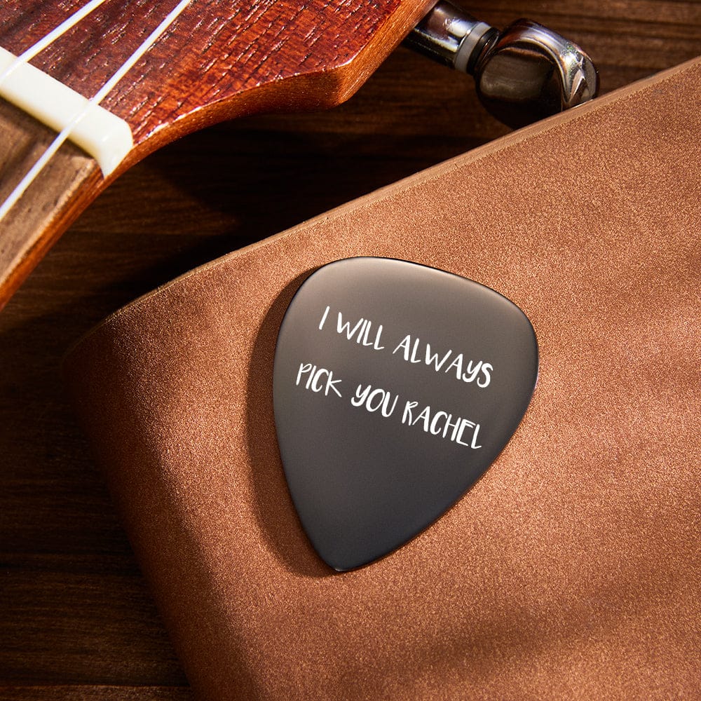 custom engraved guitar pick everyday keepsake gift for boyfriend