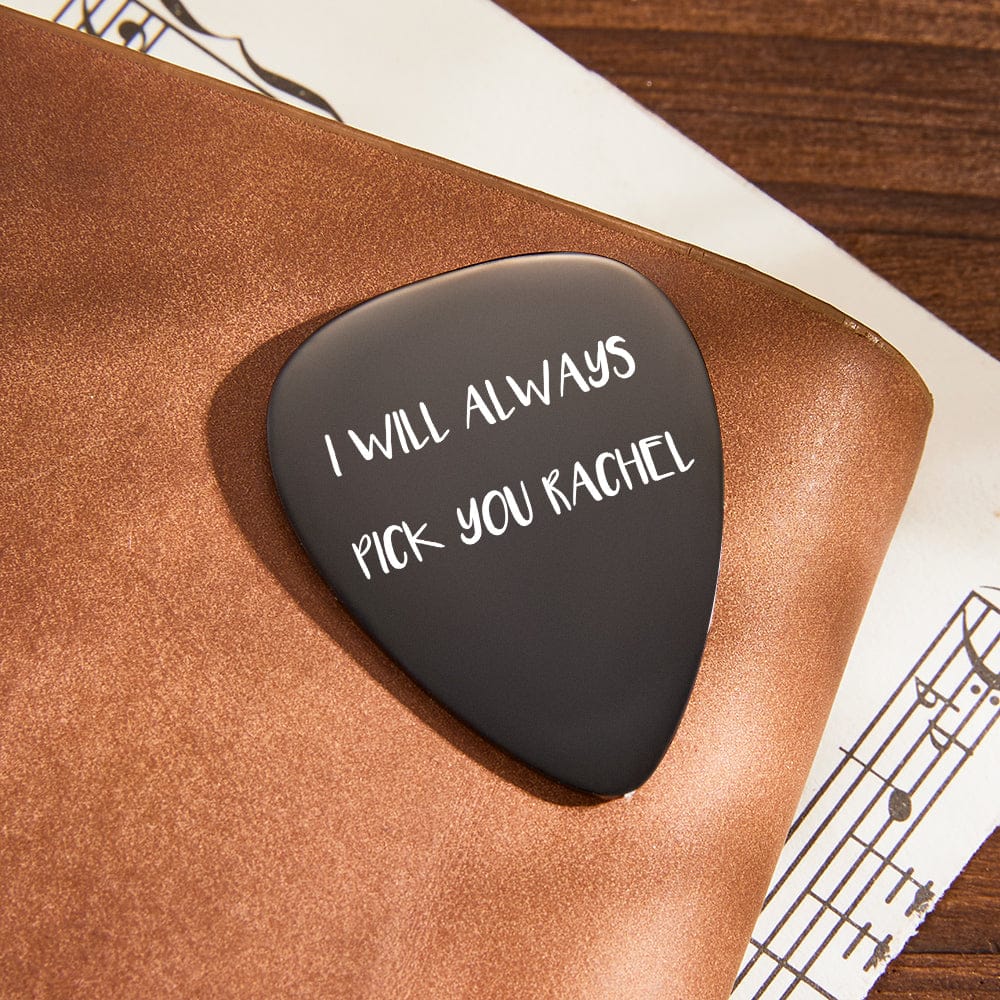 custom engraved guitar pick custom gift detail gift for boyfriend