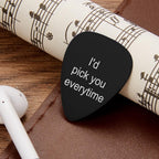 personalized photo guitar pick custom gift detail gift for boyfriend custom style