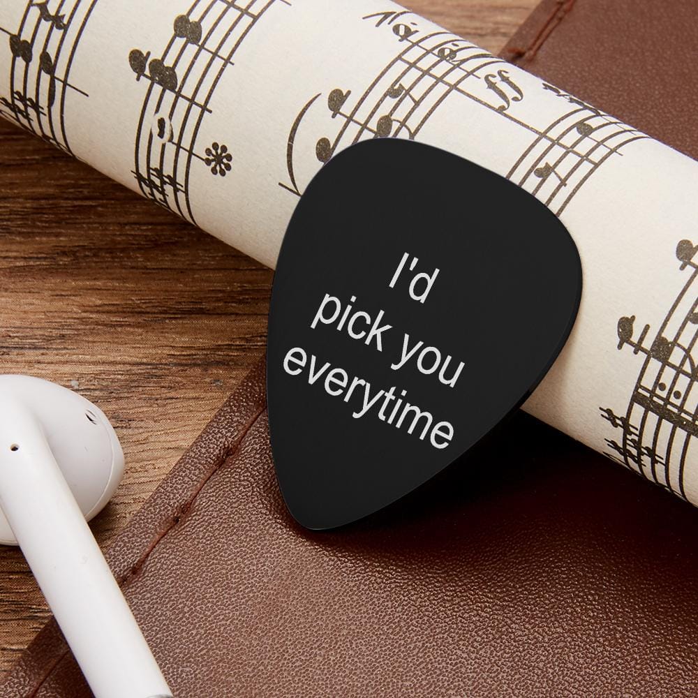 personalized photo guitar pick custom gift detail gift for boyfriend custom style