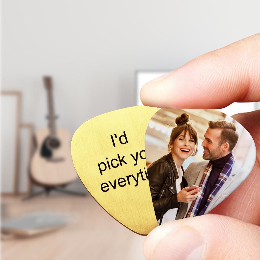 custom gift detail guitar pick gift for boyfriend custom style