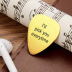 guitar pick personalized photo everyday keepsake gift for boyfriend