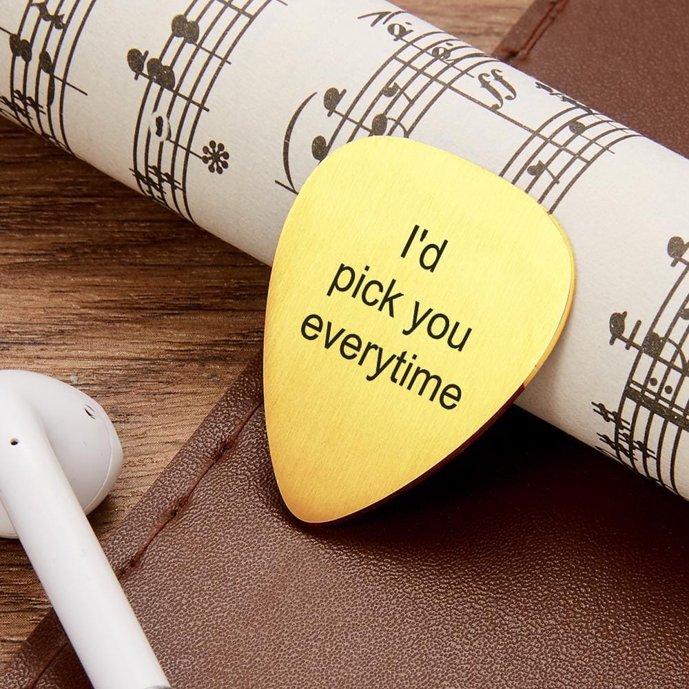 guitar pick personalized photo everyday keepsake gift for boyfriend