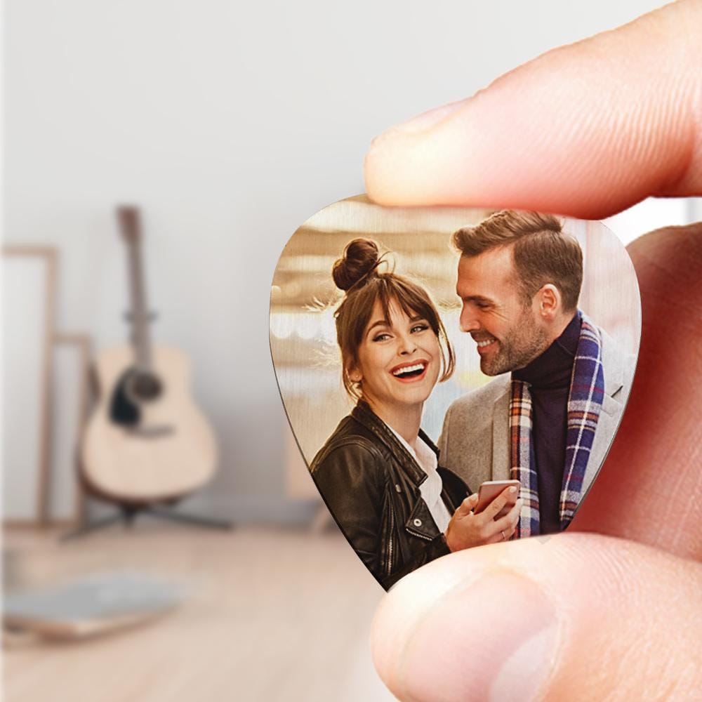 personalized photo guitar pick everyday keepsake gift for boyfriend