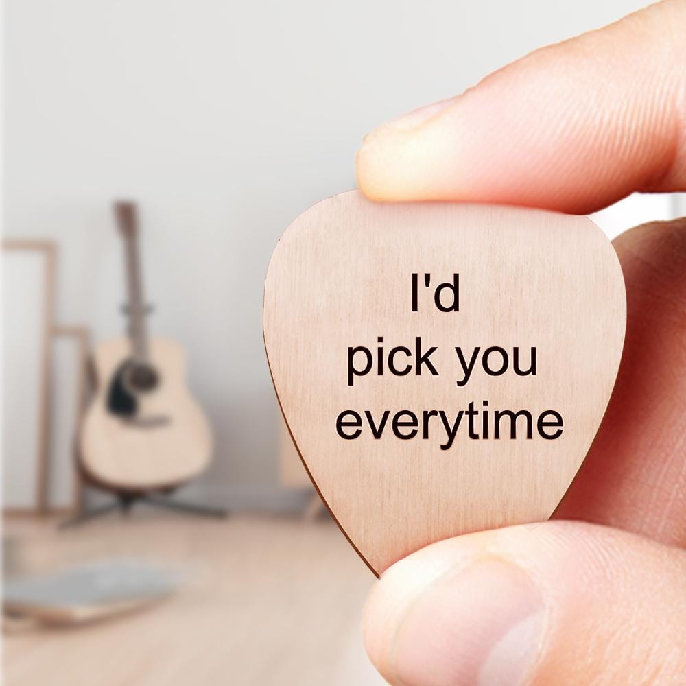 guitar pick custom gift detail everyday keepsake gift for boyfriend