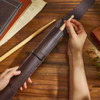 Custom Engraved Leather Drumstick Bag Simple Music Gift