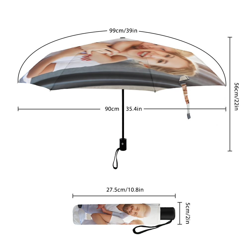handcrafted design foldable umbrella gifts family wedding accessories you keepsake