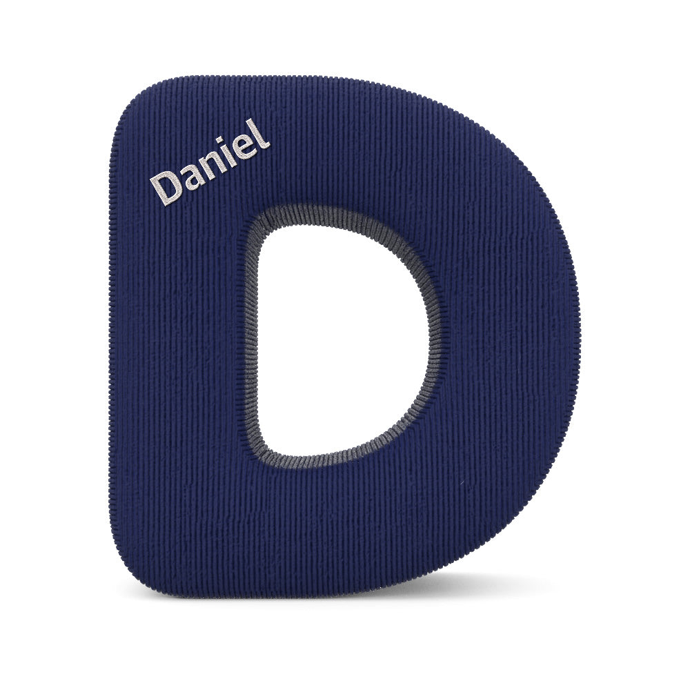 Personalized Alphabet Letter Pillow with Embroidery Name Custom Initial Cushion Unique Gifts