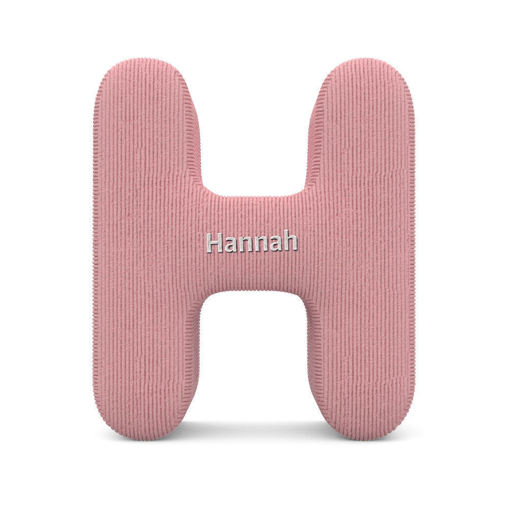 Personalized Alphabet Letter Pillow with Embroidery Name Custom Initial Cushion Unique Gifts