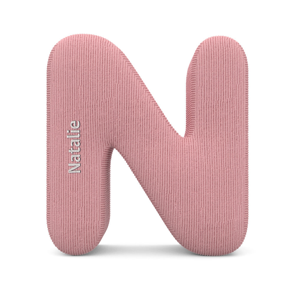 Personalized Alphabet Letter Pillow with Embroidery Name Custom Initial Cushion Unique Gifts