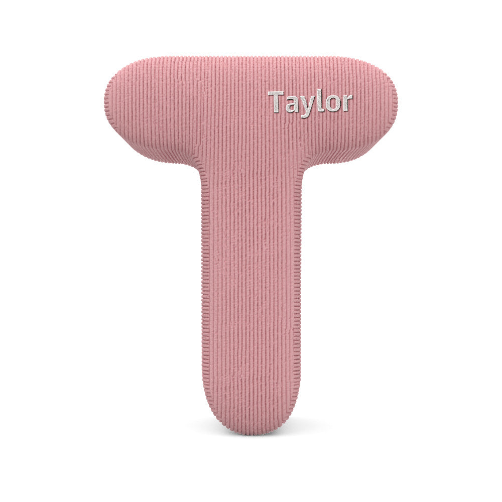 Personalized Alphabet Letter Pillow with Embroidery Name Custom Initial Cushion Unique Gifts