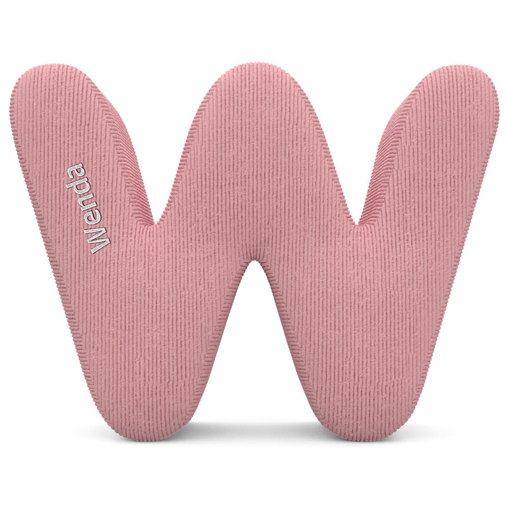 Personalized Alphabet Letter Pillow with Embroidery Name Custom Initial Cushion Unique Gifts