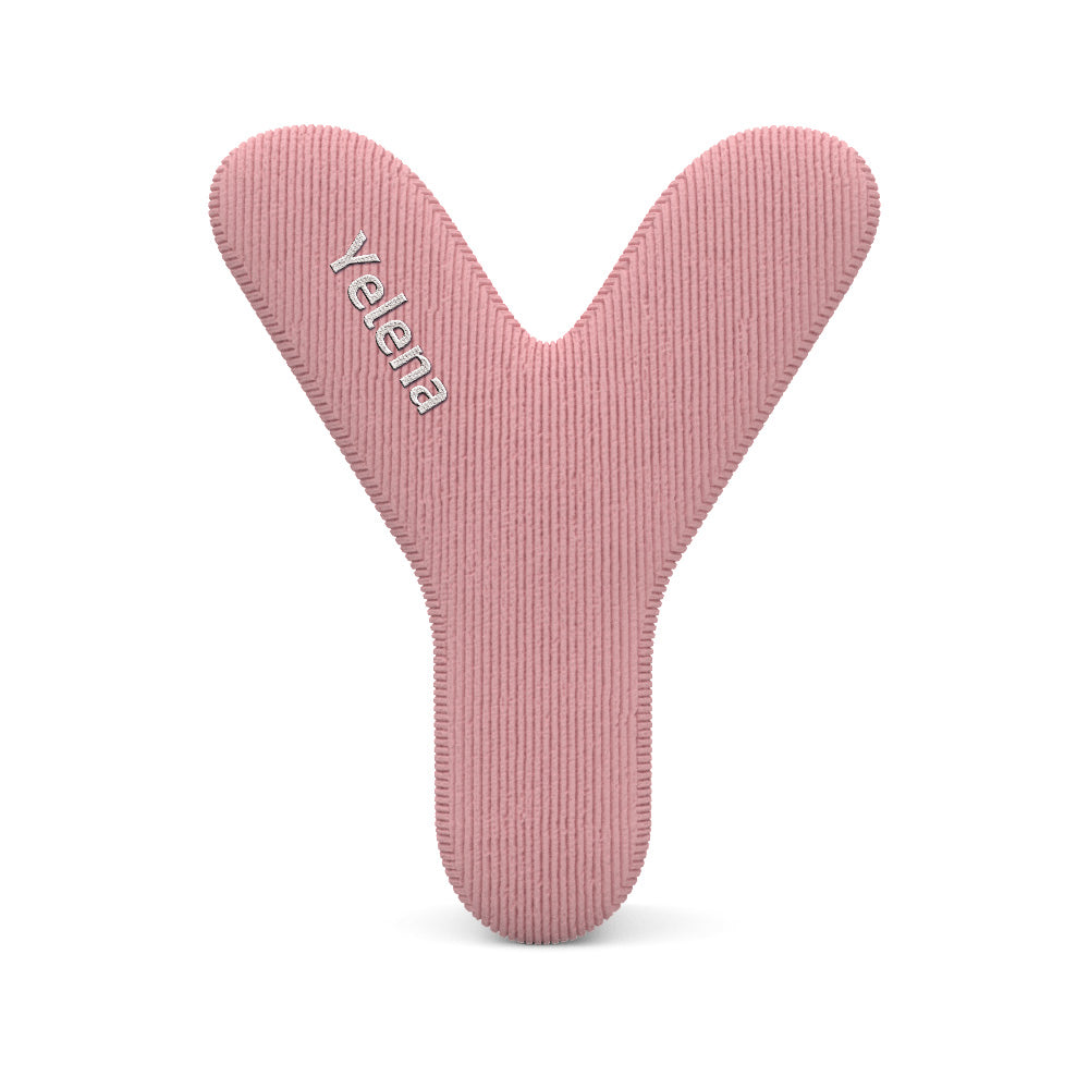 Personalized Alphabet Letter Pillow with Embroidery Name Custom Initial Cushion Unique Gifts