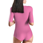 Custom Swimsuit One Piece Swimwear Personalized Half Sleeve Swimsuit