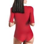 Custom Swimsuit One Piece Swimwear Personalized Half Sleeve Swimsuit