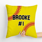 Custom Softball Personalized Throw Pillow Best Gift for Him
