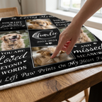 Blanket Flannel Custom Photo Cozy Comfort Gift Personalized Dog Memorial Throw Loss of Gift for Rest and Healing