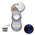 Custom Engraved Lighter LED Fidget Spinner Creative Gifts