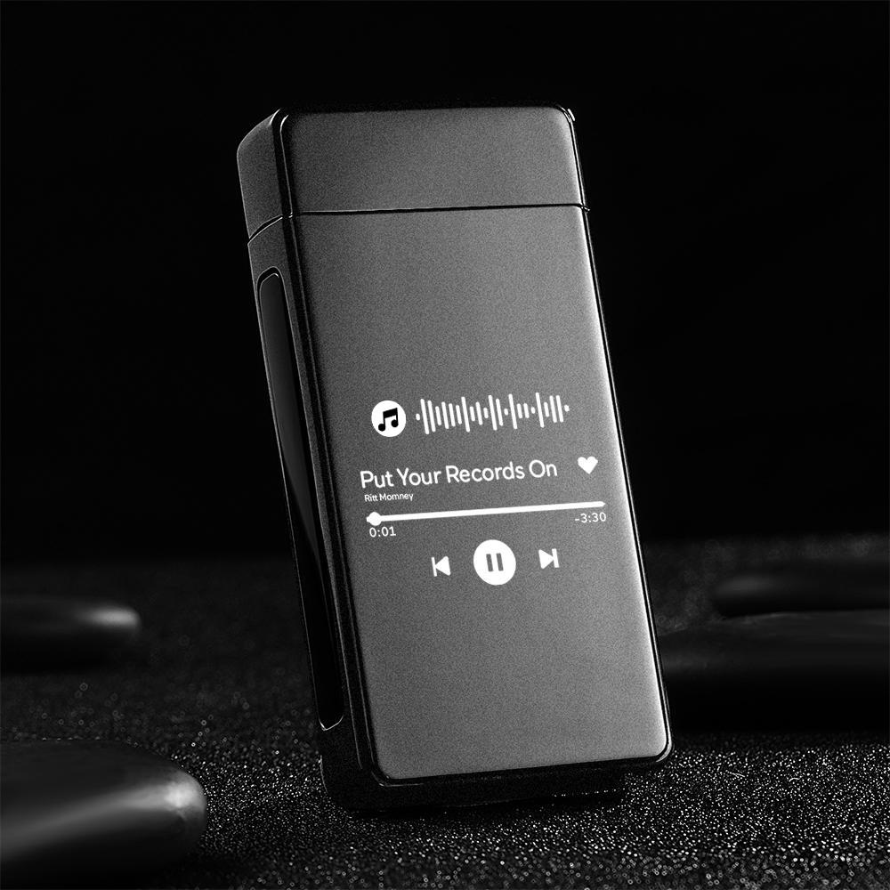 Personalized Music Code Engraved Lighter Custom Playlist Lighter