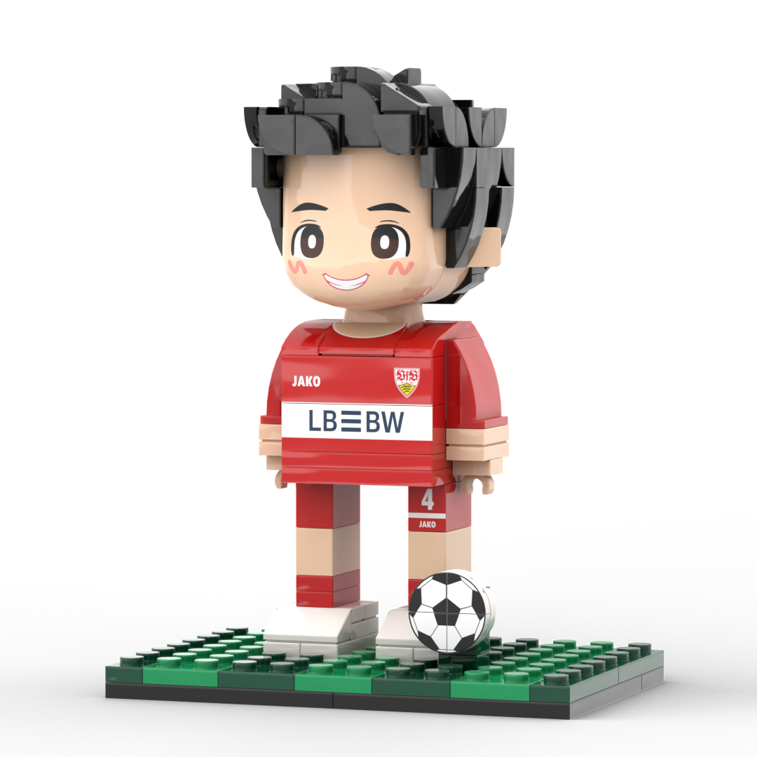 Full Body Customized 1 Person Brick Figures Soccer Theme Gift Birthday Gift Valentines Gift for Soccer Player