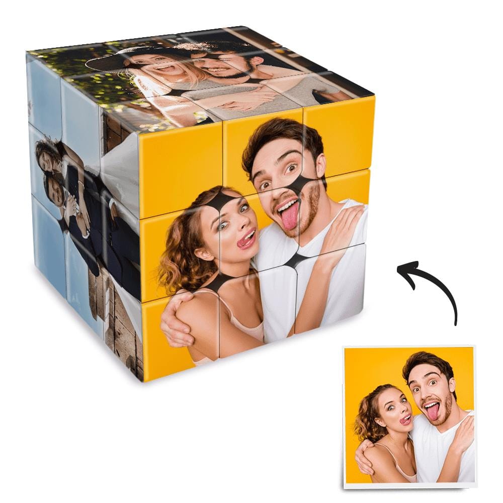 Customized Multi Photo Cube Mother's Day Gift Magic Cube Birthday Gift Christmas Gift