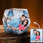 Custom Magic Cube Photo Personalized Cube Rhombic for Lovers Special Gifts for Anniversary