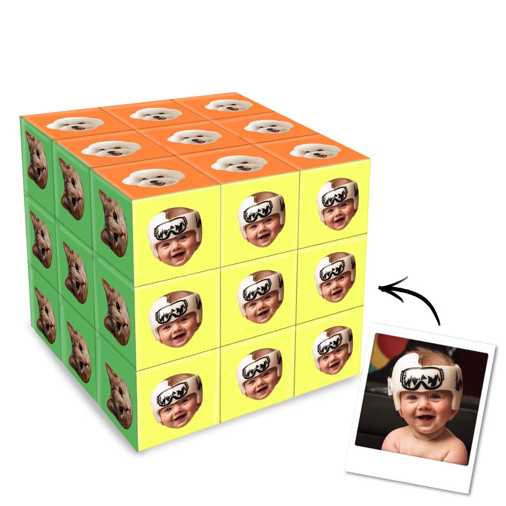 Custom Photo Face Cube Creative Multiphoto Gifts Magic Cube
