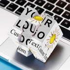 Custom Logo Three-level Rubic's Cube with Text Gifts