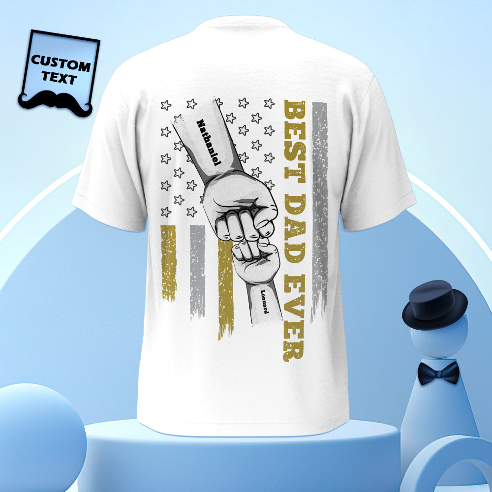 meaningful t shirt for dad with keepsake style photo daily use