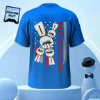 fist bump t shirt custom engraved back printed t shirt father s day t shirt for dad personalized gift photo front view