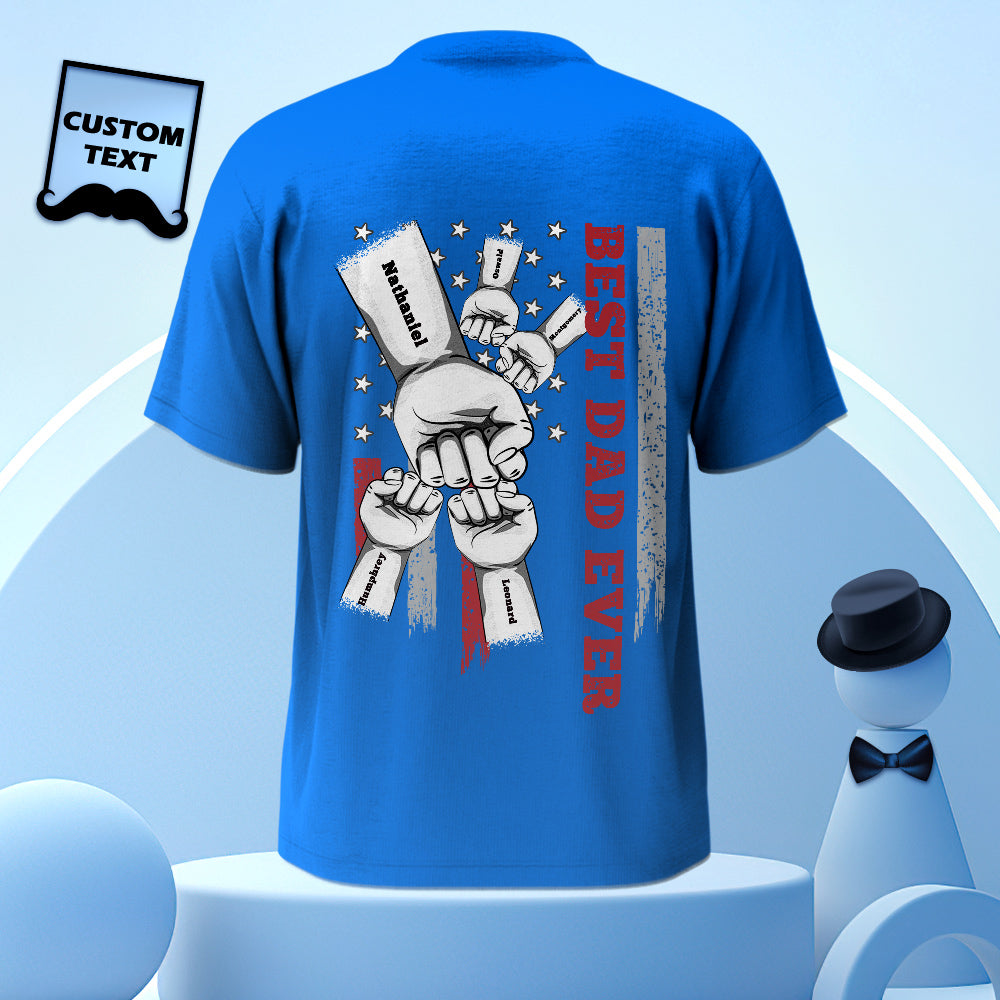 thoughtful t shirt for dad with custom detail photo gift idea