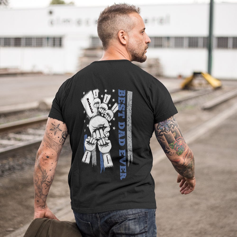 thoughtful t shirt for dad with custom detail photo custom style
