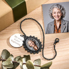 Personalized Wedding Bouquet Graduation Cap Photo Charm with Engraved Charm for Graduation Wedding Gifts